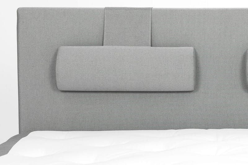 Komplett Sängpaket Lucky 180x200 Slät Sänggavel Ljusgrå - Skum Nackkudde Stor - Möbler - Säng - Kontinentalsäng