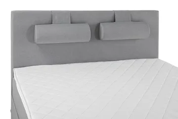 Komplett Sängpaket Lucky 180x200 Slät Sänggavel Ljusgrå - Skum Nackkudde Stor - Möbler - Säng - Kontinentalsäng