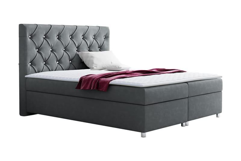 Komplett Sängpaket Milano 120x200 cm - Grå - Komplett sängpaket - Kontinentalsäng