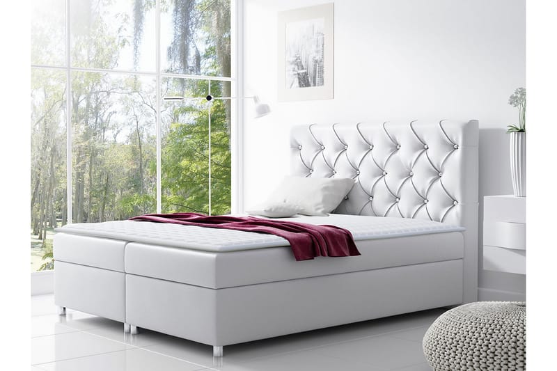 Komplett Sängpaket Milano 120x200 cm - Vit - Möbler - Säng - Kontinentalsäng