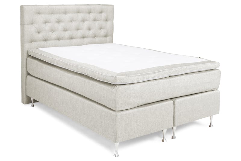 Komplett Sängpaket Mist 140x200 Beige - Grå|Beige - Möbler - Säng - Kontinentalsäng