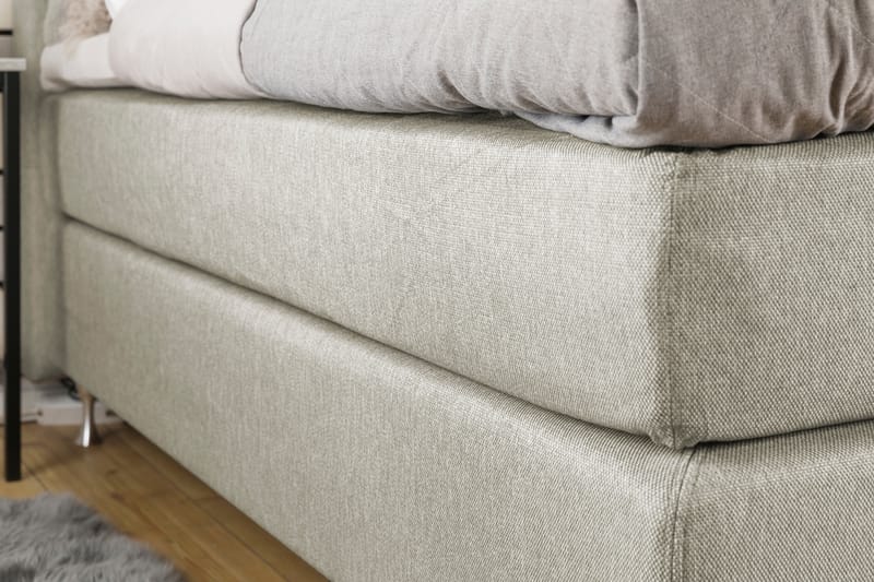 Komplett Sängpaket Mist 140x200 m/Sidor Beige/Vit - Grå|Beige - Möbler - Säng - Kontinentalsäng