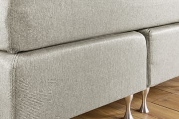 Komplett Sängpaket Mist 140x200 m/Sidor Beige/Vit - Grå|Beige - Möbler - Säng - Kontinentalsäng