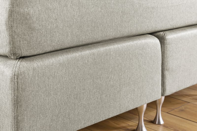 Komplett Sängpaket Mist 140x200 m/Sidor Beige/Vit - Grå|Beige - Möbler - Säng - Kontinentalsäng