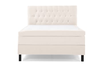 Komplett Sängpaket Olivia 120x200 Diamant Sänggavel Beige - Polyeter - Möbler - Säng - Kontinentalsäng