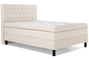 Komplett Sängpaket Olivia 120x200 Diamant Sänggavel Beige - Polyeter - Möbler - Säng - Kontinentalsäng