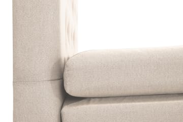 Komplett Sängpaket Olivia 120x200 Diamant Sänggavel Beige - Polyeter - Möbler - Säng - Kontinentalsäng