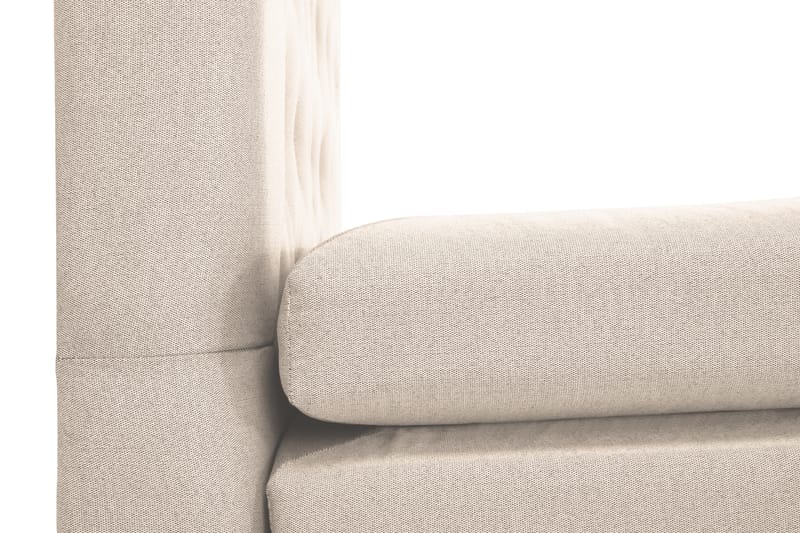 Komplett Sängpaket Olivia 120x200 Diamant Sänggavel Beige - Polyeter - Möbler - Säng - Kontinentalsäng