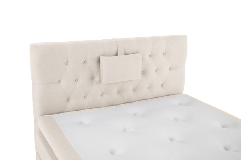 Komplett Sängpaket Olivia 120x200 Diamant Sänggavel Beige - Polyeter Nackkudde Liten - Kontinentalsäng - Komplett sängpaket