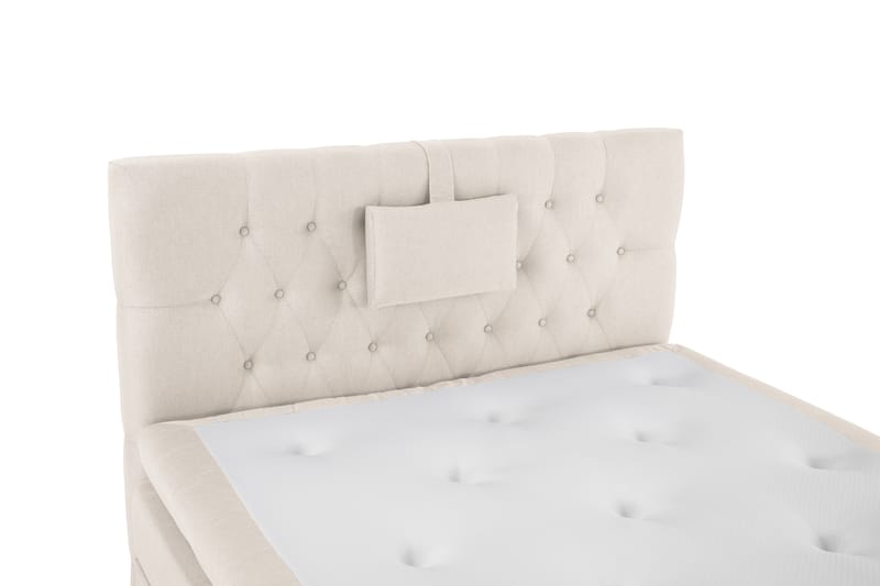 Komplett Sängpaket Olivia 120x200 Diamant Sänggavel Beige - Polyeter Nackkudde Liten - Möbler - Säng - Kontinentalsäng