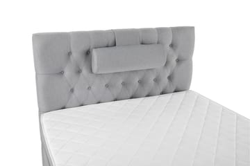 Komplett Sängpaket Olivia 120x200 Diamant Sänggavel Ljusgrå - Skum Nackkudde Stor - Möbler - Säng - Kontinentalsäng