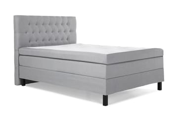 Komplett Sängpaket Olivia 120x200 Diamant Sänggavel Ljusgrå - Polyeter - Möbler - Säng - Kontinentalsäng