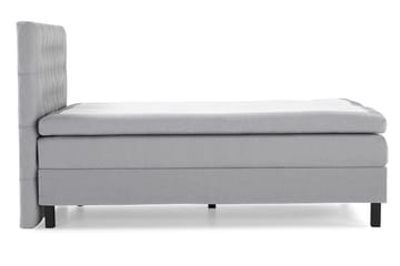 Komplett Sängpaket Olivia 120x200 Diamant Sänggavel Ljusgrå - Polyeter - Möbler - Säng - Kontinentalsäng