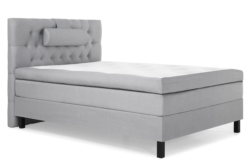 Komplett Sängpaket Olivia 120x200 Diamant Sänggavel Ljusgrå - Polyeter Nackkudde Stor - Möbler - Säng - Kontinentalsäng