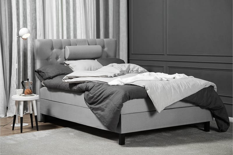 Komplett Sängpaket Olivia 120x200 Diamant Sänggavel Mörkblå - Latex Nackkudde Stor - Möbler - Säng - Kontinentalsäng