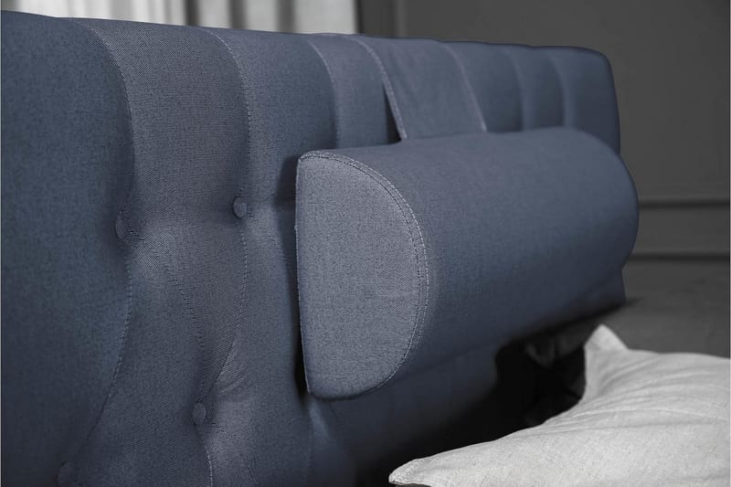 Komplett Sängpaket Olivia 120x200 Diamant Sänggavel Mörkblå - Latex Nackkudde Stor - Möbler - Säng - Kontinentalsäng
