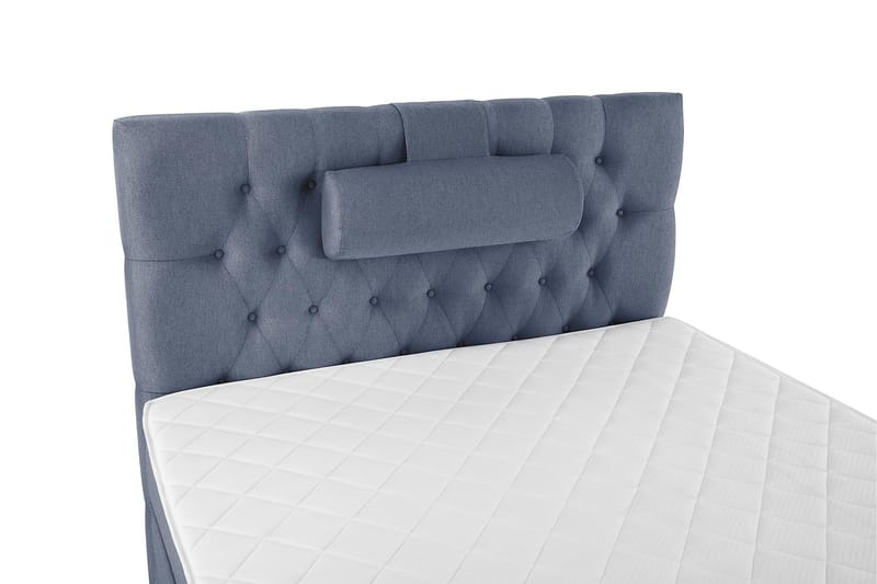 Komplett Sängpaket Olivia 120x200 Diamant Sänggavel Mörkblå - Skum Nackkudde Stor - Möbler - Säng - Kontinentalsäng