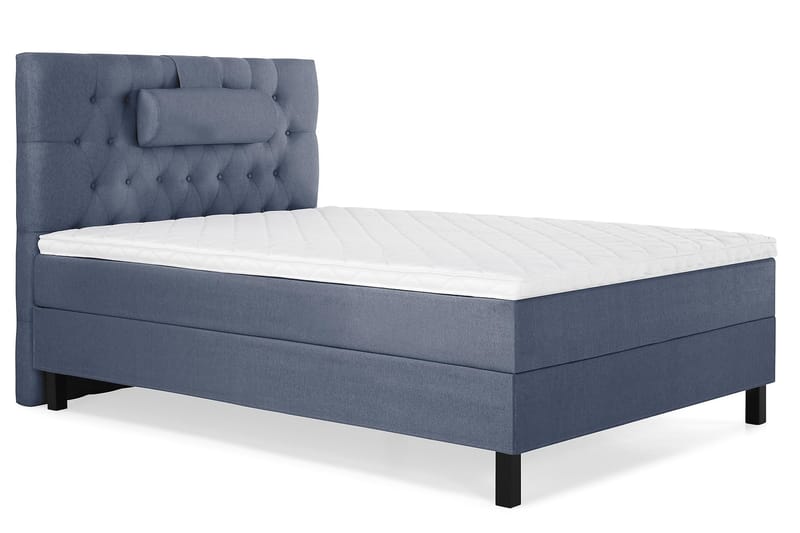 Komplett Sängpaket Olivia 120x200 Diamant Sänggavel Mörkblå - Skum Nackkudde Stor - Möbler - Säng - Kontinentalsäng
