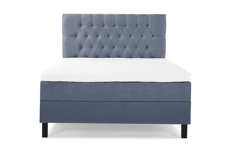 Komplett Sängpaket Olivia 120x200 Diamant Sänggavel Mörkblå - Skum - Möbler - Säng - Kontinentalsäng