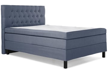 Komplett Sängpaket Olivia 120x200 Diamant Sänggavel Mörkblå - Polyeter - Möbler - Säng - Kontinentalsäng