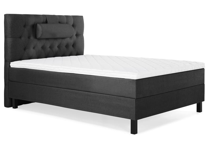 Komplett Sängpaket Olivia 120x200 Diamant Sänggavel Svart/Gr - Skum Nackkudde Stor - Möbler - Säng - Kontinentalsäng