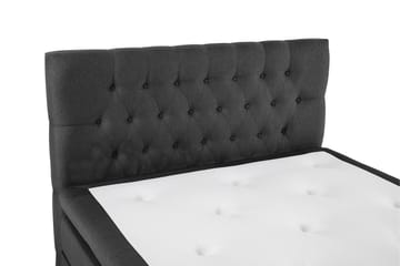 Komplett Sängpaket Olivia 120x200 Diamant Sänggavel Svart/Gr - Polyeter - Möbler - Säng - Kontinentalsäng