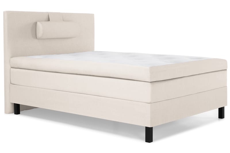 Komplett Sängpaket Olivia 120x200 Slät Sänggavel Beige - Memory Nackkudde Stor - Möbler - Säng - Kontinentalsäng