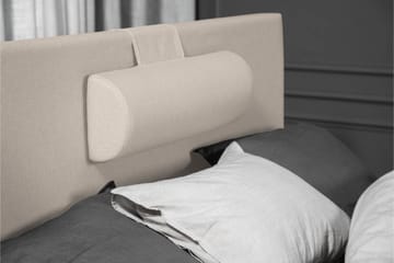 Komplett Sängpaket Olivia 120x200 Slät Sänggavel Beige - Memory Nackkudde Stor - Möbler - Säng - Kontinentalsäng