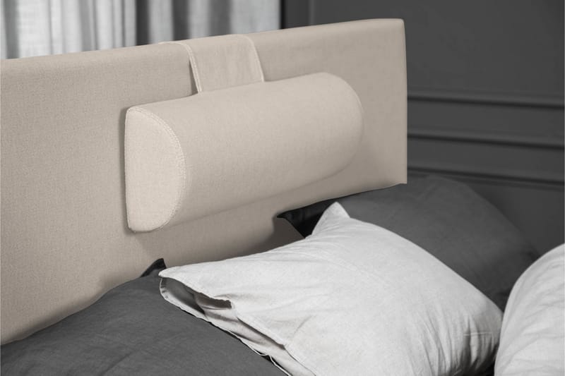 Komplett Sängpaket Olivia 120x200 Slät Sänggavel Beige - Memory Nackkudde Stor - Möbler - Säng - Kontinentalsäng