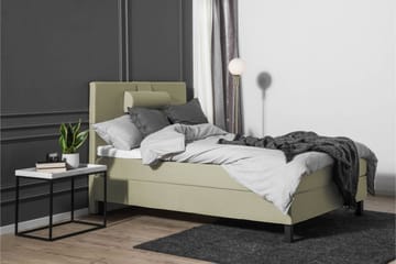 Komplett Sängpaket Olivia 120x200 Slät Sänggavel Grön - Polyeter Nackkudde Stor - Möbler - Säng - Kontinentalsäng