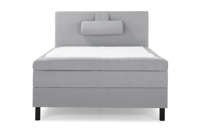 Komplett Sängpaket Olivia 120x200 Slät Sänggavel Ljusgrå - Latex Nackkudde Stor - Möbler - Säng - Kontinentalsäng