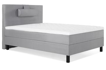 Komplett Sängpaket Olivia 120x200 Slät Sänggavel Ljusgrå - Skum Nackkudde Stor - Möbler - Säng - Kontinentalsäng