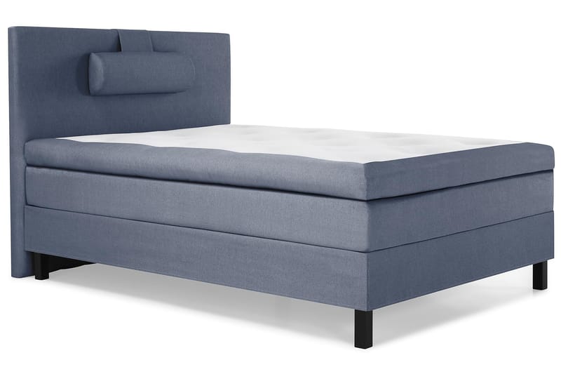 Komplett Sängpaket Olivia 120x200 Slät Sänggavel Mörkblå - Memory Nackkudde Stor - Möbler - Säng - Kontinentalsäng