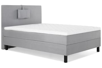 Komplett Sängpaket Olivia 120x200 Slät Sänggavel Mellangrå - Skum Nackkudde Liten - Möbler - Säng - Enkelsäng