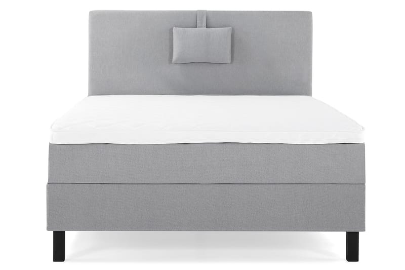 Komplett Sängpaket Olivia 120x200 Slät Sänggavel Mellangrå - Skum Nackkudde Liten - Möbler - Säng - Enkelsäng