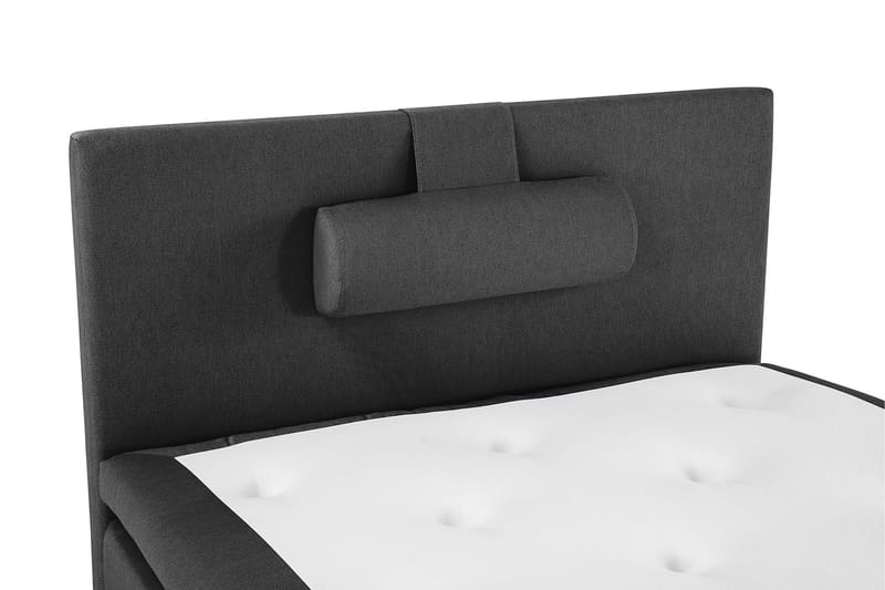 Komplett Sängpaket Olivia 120x200 Slät Sänggavel Svart/Grå - Latex Nackkudde Stor - Möbler - Säng - Kontinentalsäng
