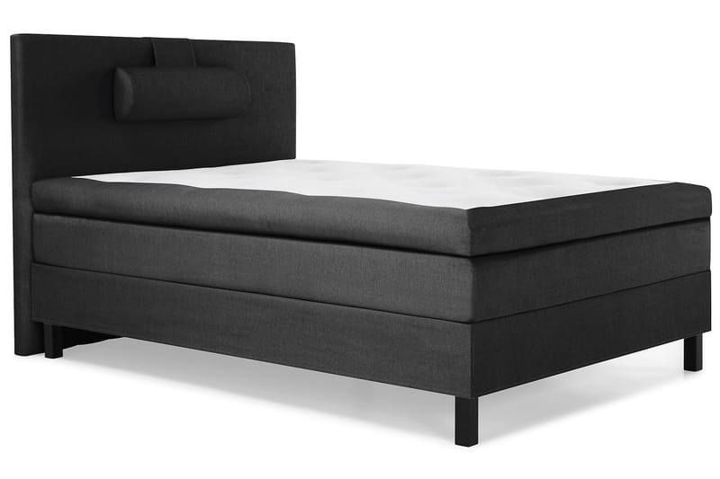 Komplett Sängpaket Olivia 120x200 Slät Sänggavel Svart/Grå - Latex Nackkudde Stor - Möbler - Säng - Kontinentalsäng
