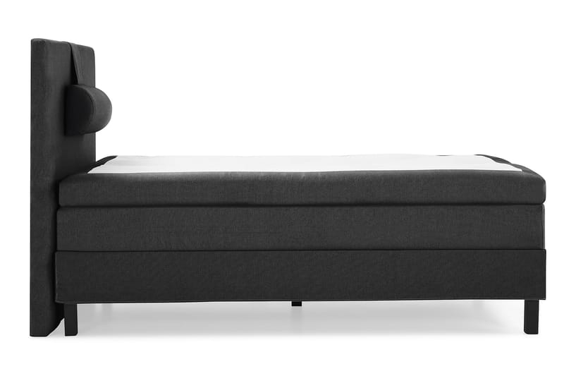 Komplett Sängpaket Olivia 120x200 Slät Sänggavel Svart/Grå - Polyeter Nackkudde Stor - Möbler - Säng - Kontinentalsäng