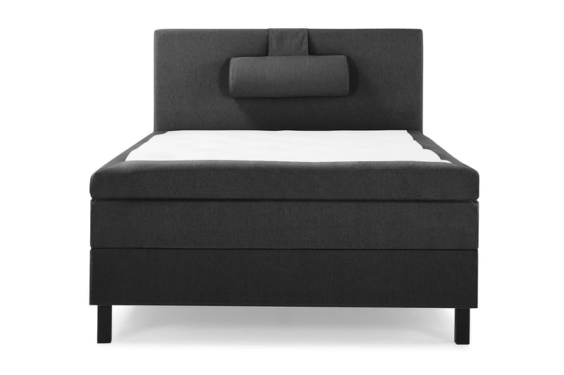 Komplett Sängpaket Olivia 120x200 Slät Sänggavel Svart/Grå - Polyeter Nackkudde Stor - Möbler - Säng - Kontinentalsäng