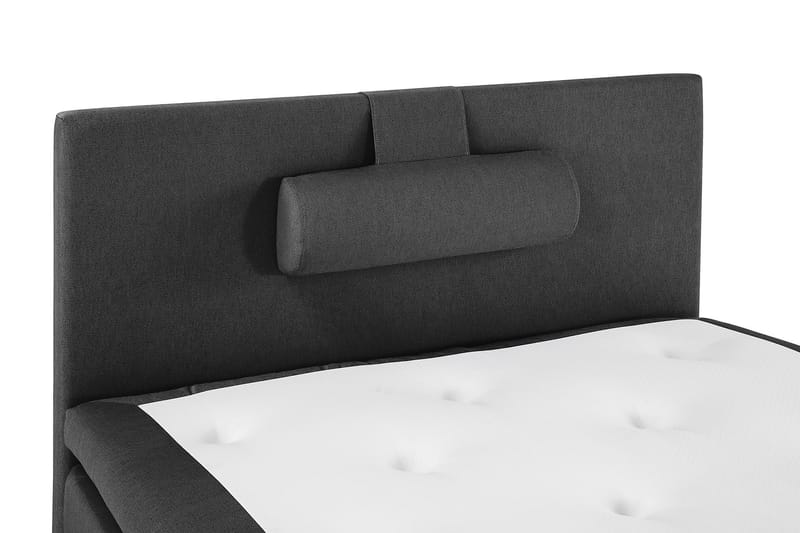 Komplett Sängpaket Olivia 120x200 Slät Sänggavel Svart/Grå - Polyeter Nackkudde Stor - Möbler - Säng - Kontinentalsäng