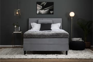 Komplett Sängpaket Olivia 120x200 Polyeter Slät - Grå - Möbler - Säng - Kontinentalsäng