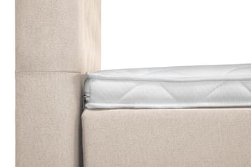 Komplett Sängpaket Olivia 140x200 Diamant Sänggavel Beige - Skum Nackkudde Stor - Möbler - Säng - Kontinentalsäng