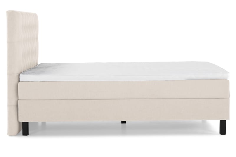 Komplett Sängpaket Olivia 140x200 Diamant Sänggavel Beige - Skum - Möbler - Säng - Kontinentalsäng