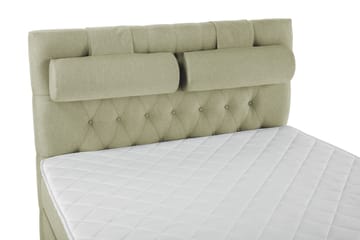 Komplett Sängpaket Olivia 140x200 Diamant Sänggavel Grön - Skum Nackkudde Stor - Möbler - Säng - Kontinentalsäng