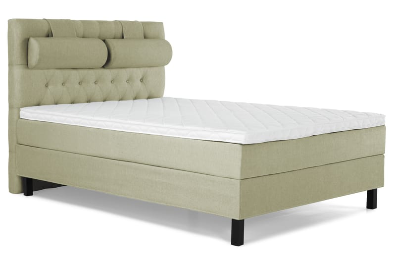 Komplett Sängpaket Olivia 140x200 Diamant Sänggavel Grön - Skum Nackkudde Stor - Möbler - Säng - Kontinentalsäng