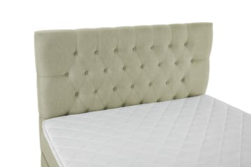 Komplett Sängpaket Olivia 140x200 Diamant Sänggavel Grön - Skum - Möbler - Säng - Kontinentalsäng