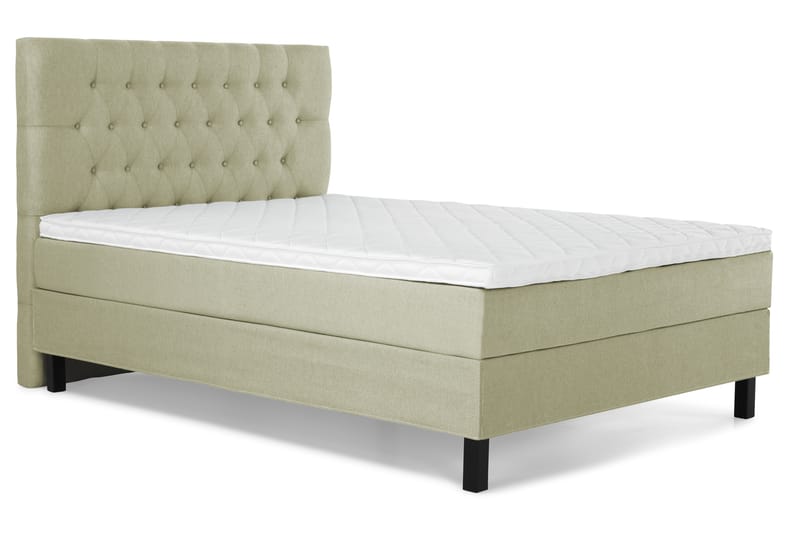 Komplett Sängpaket Olivia 140x200 Diamant Sänggavel Grön - Skum - Möbler - Säng - Kontinentalsäng