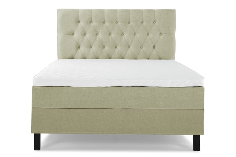 Komplett Sängpaket Olivia 140x200 Diamant Sänggavel Grön - Skum - Möbler - Säng - Kontinentalsäng