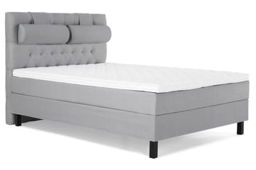 Komplett Sängpaket Olivia 140x200 Diamant Sänggavel Ljusgrå - Skum Nackkudde Stor - Möbler - Säng - Kontinentalsäng