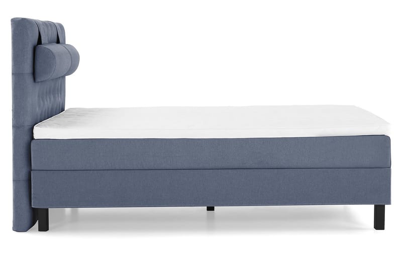Komplett Sängpaket Olivia 140x200 Diamant Sänggavel Mörkblå - Skum Nackkudde Stor - Möbler - Säng - Kontinentalsäng